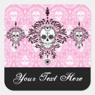Dead Damask Trio - Custom Sugar Skull Stickers