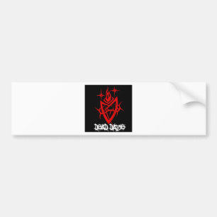 Dead Daze Tribal Heart Bumper Sticker