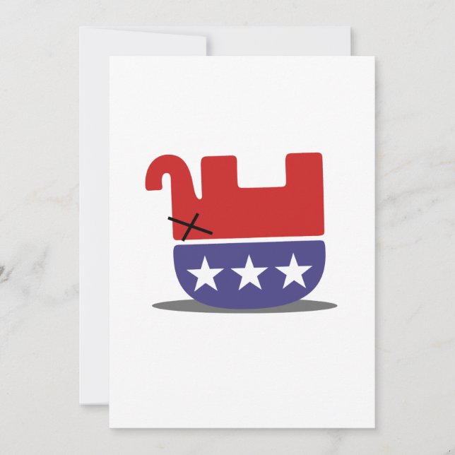 Dead Elephant GOP Invitation (Front)