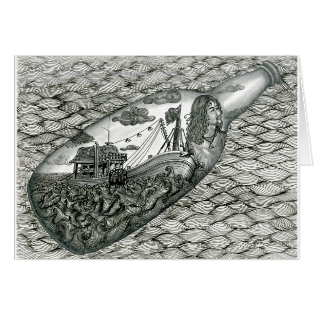 Dead Eye Card with Vannak in a Bottle (Front Horizontal)