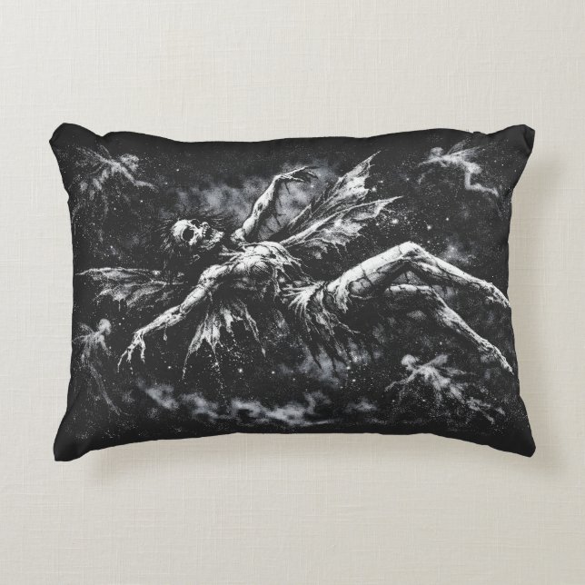 Dead Fairy by BurnsInHell Decorative Cushion (Front)