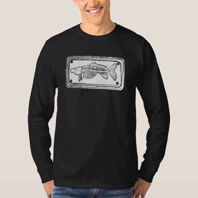 Dead Fish Fishing Plate T-Shirt (Front)