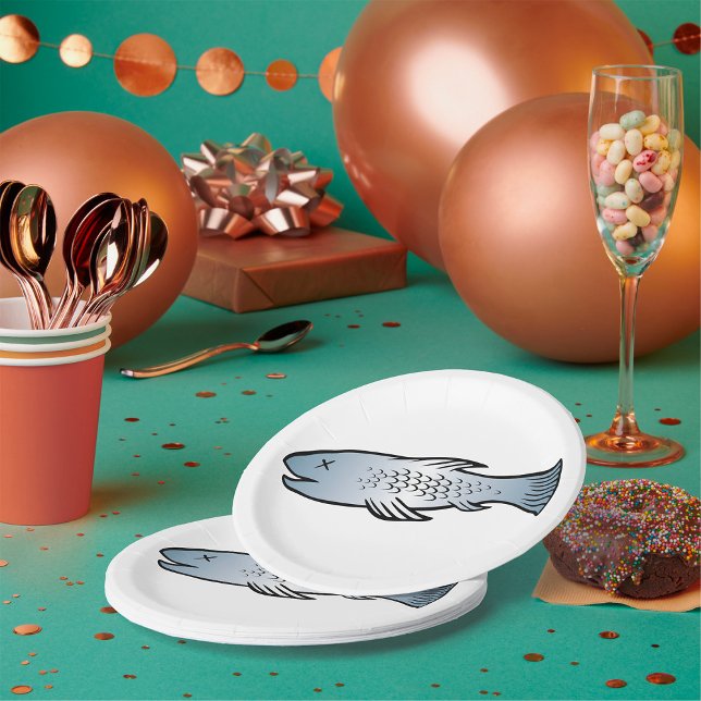 Dead Fish Paper Plate (Creator Uploaded)