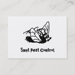 Dead Fly, Swat Pest Control Business Card