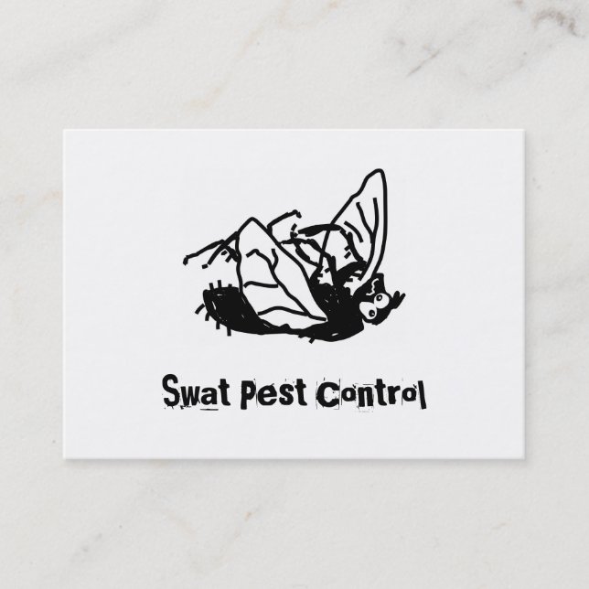 Dead Fly, Swat Pest Control Business Card (Front)