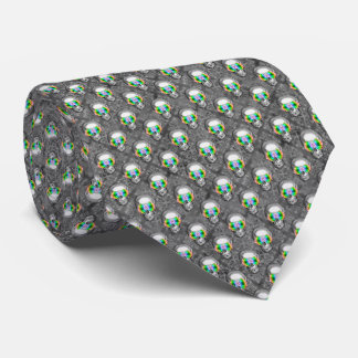 Dead heads and sunflower rainbow motif 12 tie