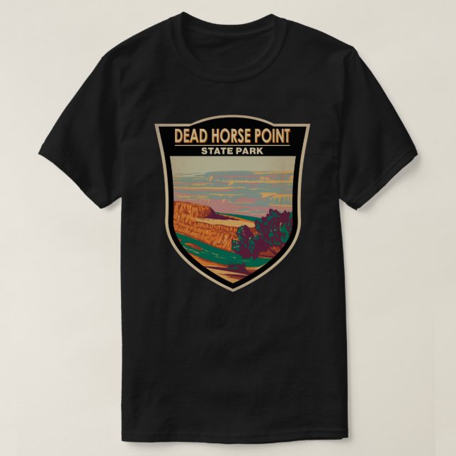 Dead Horse Point State Park Utah Badge Sticker T-Shirt (Design Front)