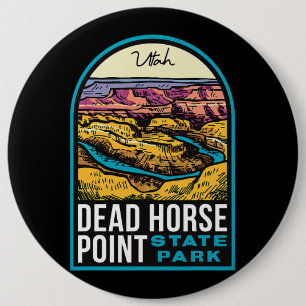 Dead Horse Point State Park Utah Vintage 6 Cm Round Badge