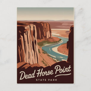 Dead Horse Point State Park Vintage Postcard