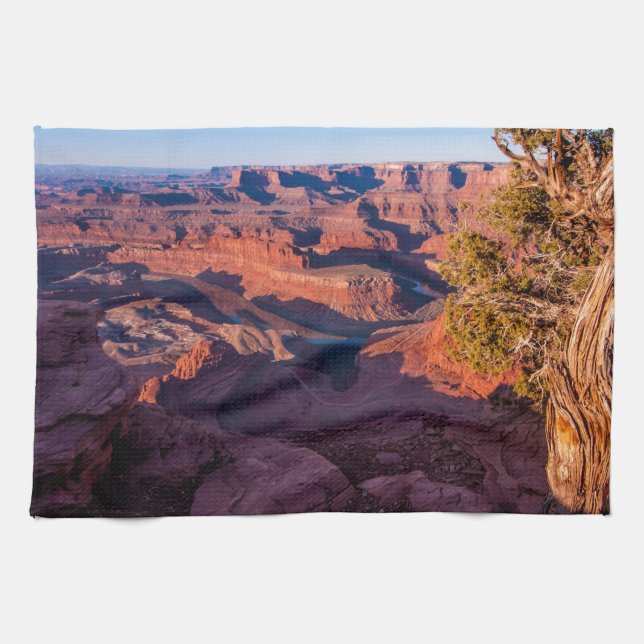 Dead Horse Point Sunrise - Moab, Utah Tea Towel (Horizontal)
