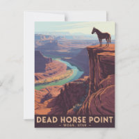Dead Horse Point Vintage Travel Poster