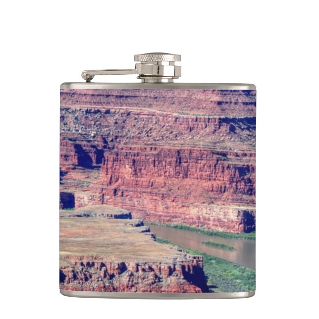 Dead horse state park Moab Utah Hip Flask (Front)