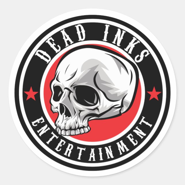 Dead Inks Stickers! Classic Round Sticker (Front)