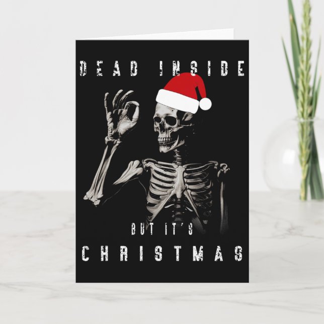 Dead Inside But It's Christmas  Card (Front)