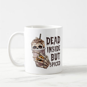 Dead Inside But Spiced Drink Halloween Fun Coffee Mug