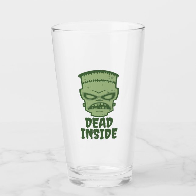 Dead Inside Frankenstein Monster Glass (Front)