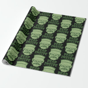 Dead Inside Frankenstein Monster Wrapping Paper