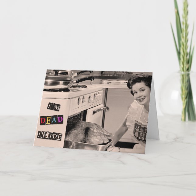 Dead Inside - funny Mother's day card (Front)