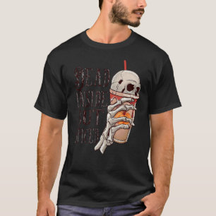 Dead Inside Halloween Latte International Coffee D T-Shirt