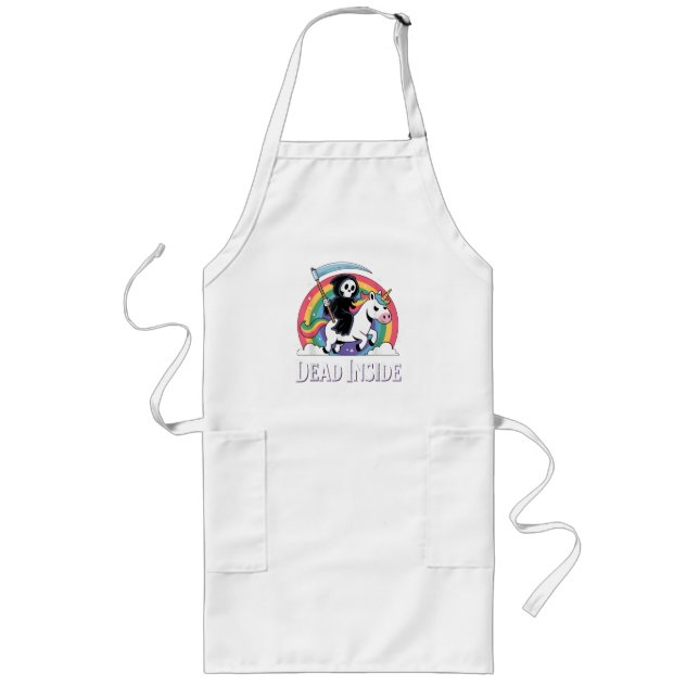  Dead Inside  Long Apron (Front)