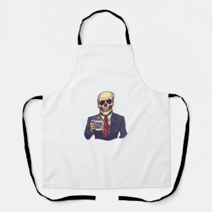 Dead Inside Skull – Funny Workday Skeleton Apron