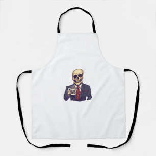 Dead Inside Skull � Funny Workday Skeleton Apron