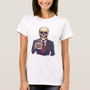 Dead Inside Skull � Funny Workday Skeleton T-Shirt