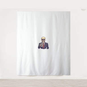 Dead Inside Skull – Funny Workday Skeleton Tapestry
