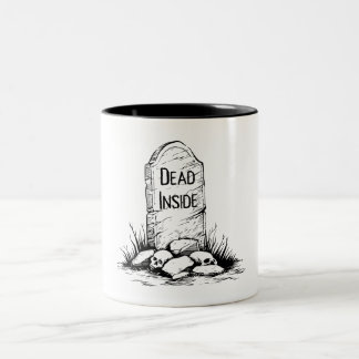 Dead Inside Two-Tone Coffee Mug