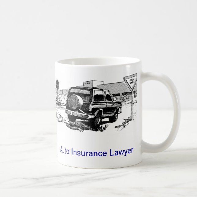 Dead Lawyer™ Auto Insurance Lawyer Coffee Mug (Right)