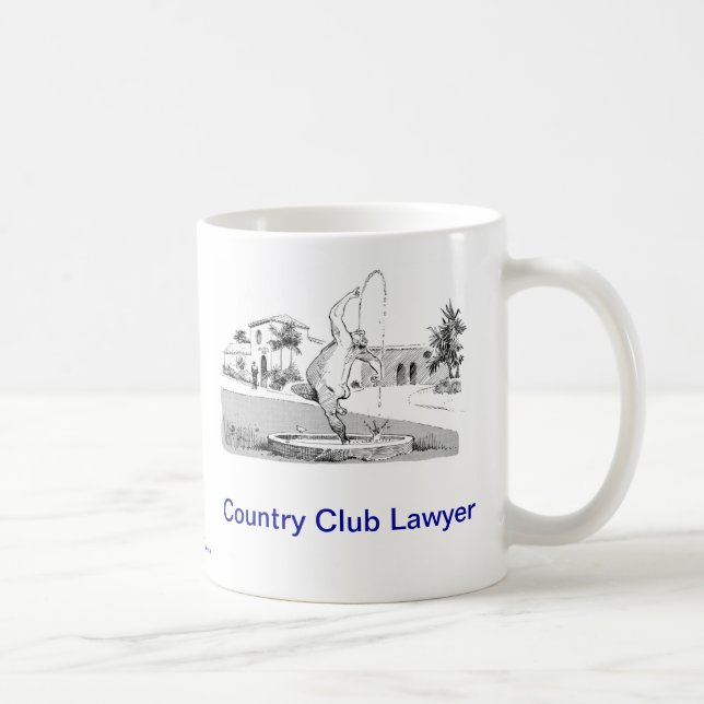 Dead Lawyer™ Country Club Lawyer Coffee Mug (Right)