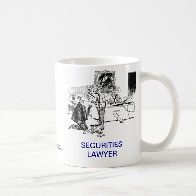 Dead Lawyer™ Securities Lawyer Coffee Mug (Right)