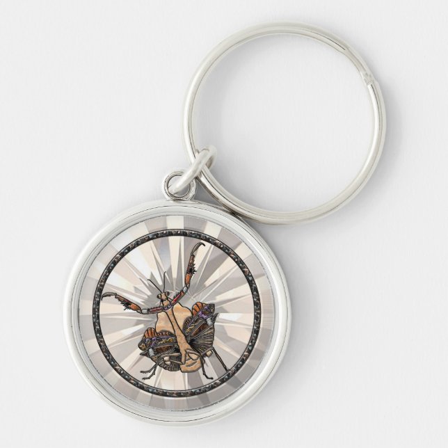 Dead Leaf Mantis Key Ring (Front)