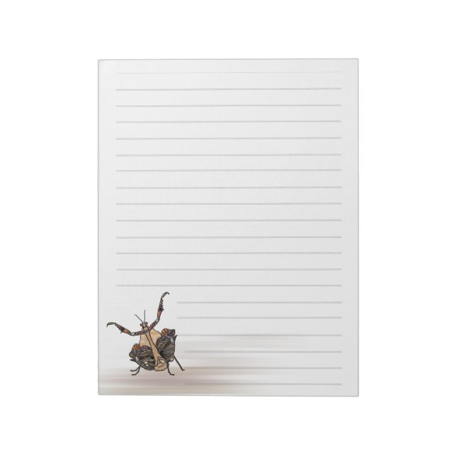 Dead Leaf Mantis Notepad (Rotated)