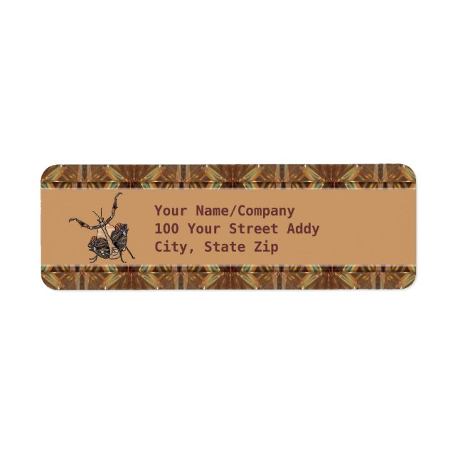 Dead Leaf Mantis Return Address Label (Front)