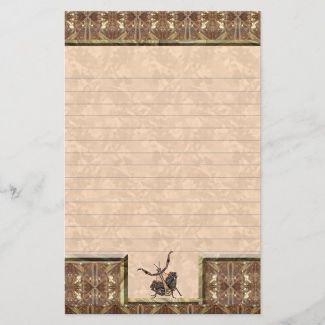Dead Leaf Mantis Stationery (Front)