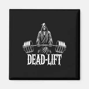 Dead-lift - Grim Reaper Halloween Gym Workout Body Magnet