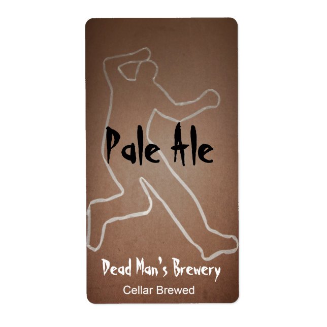 Dead Man Home Made Beer Labels (Front)
