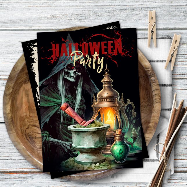 Dead Man Mystical Halloween Party Invitation (Creator Uploaded)