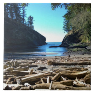 Dead Man's Cove, Cape Disappointment, WA Ceramic Tile