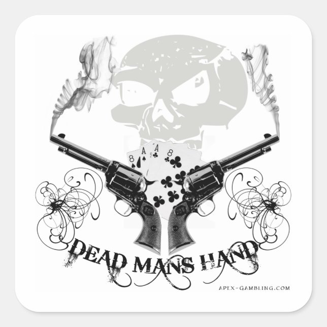 Dead Mans Hand Sticker (Front)