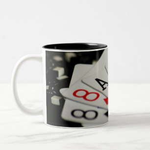 Dead Man's Hand Two-Tone Coffee Mug