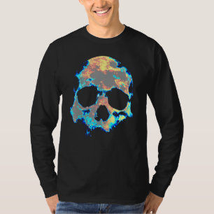 Dead Mans Skull Death Skeleton Head Bones Cool Sku T-Shirt