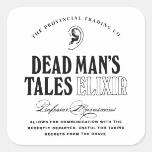 Dead Man's Tales Elixir Square Sticker