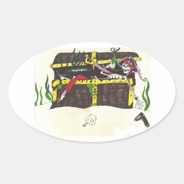 Dead Man's Treasure Sticker (Front)