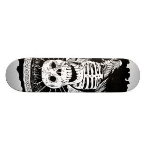 Dead Mexican Mad Mariachi Skull Skateboard