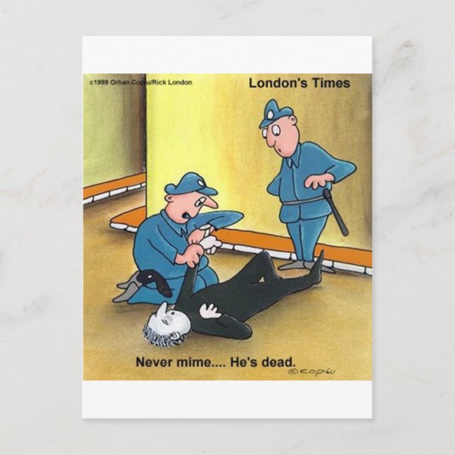 Dead Mime Funny Tees Mugs Cards Gifts Etc (Front)