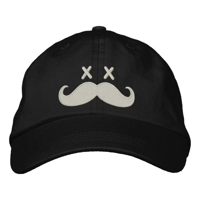 Dead Moustache Embroidered Hat (Front)