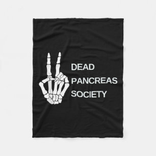 Dead Pancreas Society Diabetes Awareness Day Skele Fleece Blanket