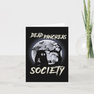 Dead Pancreas Society Diabetes Awareness Halloween Card